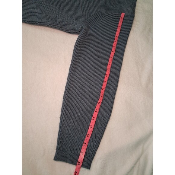 J.Crew Ribbed Stretch Crewneck Sweater Blue Gray  Soft Feel BJ580 $128 Size M - Picture 8 of 11